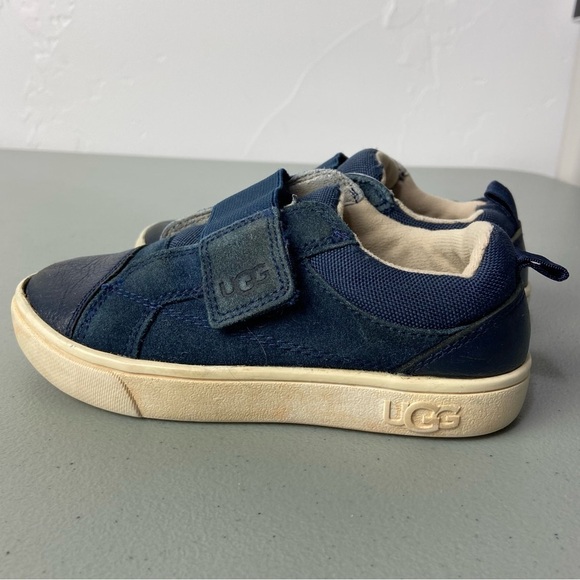 UGG Toddler Rennon Low Blue Unisex Kids Sneakers Hook Loop Closure Size 10 - Picture 4 of 14